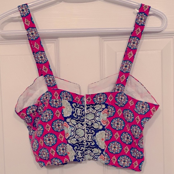 Millau patterned cropped top - Picture 2 of 6